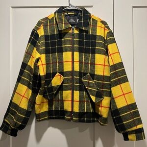 Urban Outfitters Plaid Bomber Jacket